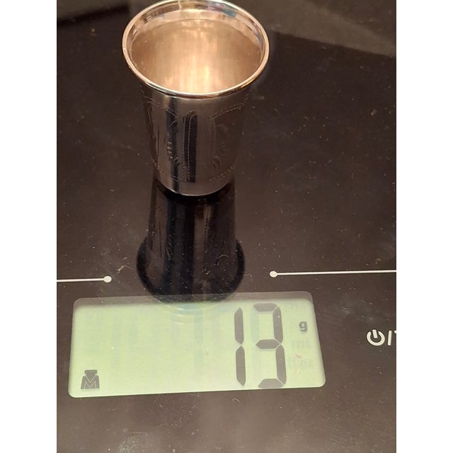 Early 20th Century 84 Zolotnik Silver Kiddush Cups Israel Zakhoder and Heirs - Set of 3 For Sale - Image 18 of 18