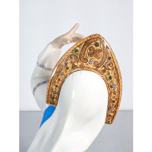 Vintage Russian Ceramic Figurine, 1930s For Sale - Image 10 of 18