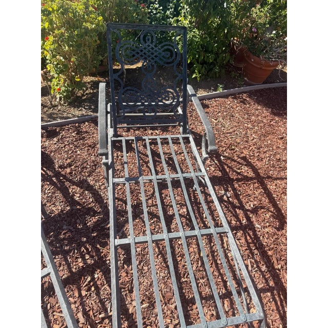 Wood Landgrave Cast Classics Chaise Lounge Chairs - Set of 2 For Sale - Image 7 of 9