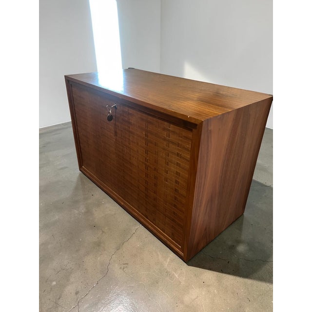 Architectural Danish Modern Entryway Ensemble attributed to Poul Cadovius for Cado, Denmark, 1965, Set of 3 For Sale - Image 9 of 16