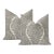 22" Charcoal Musgrove Chenille Pillows - A Pair For Sale