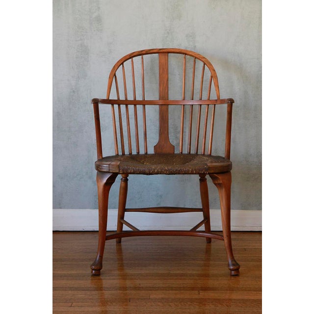 Early 19th Century Early 19th Cabriole Leg Windsor Armchair For Sale - Image 5 of 12