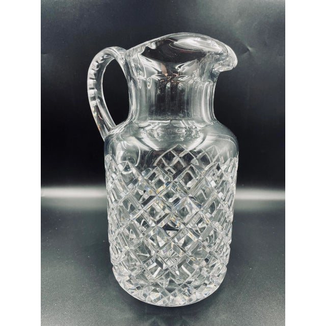 Late 20th Century Ceska "Canterbury" Pattern Crystal Lip Pitcher For Sale - Image 4 of 13