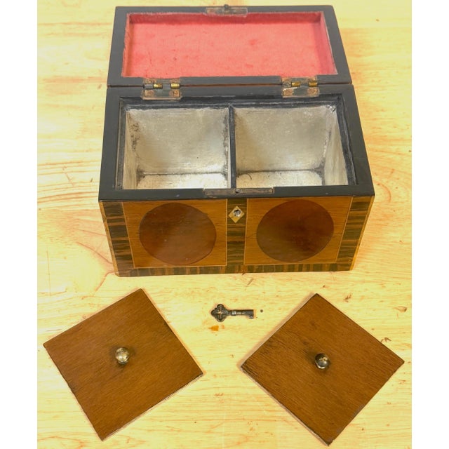 Antique Gillows Tea Caddy, Ebony & Satinwood, Circa 1795 For Sale In West Palm - Image 6 of 15