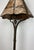 Metal Arts and Crafts Floor Lamp With Original Mica Shade & Table Top, Crest & Co. Floor Lamp For Sale - Image 7 of 12