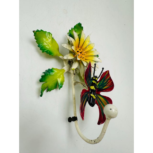 Vintage Italian Tole Wall Hook For Sale - Image 4 of 7