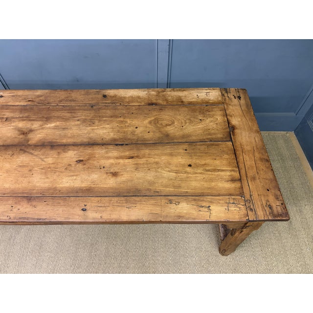 Brown 19th Century Fruitwood Refectory Farmhouse Table, 1800 For Sale - Image 8 of 18