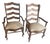 1980s Pair of French Country Dining Room Arm Chairs For Sale