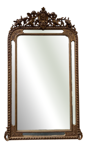 19th Century Mirror with Cherubs
