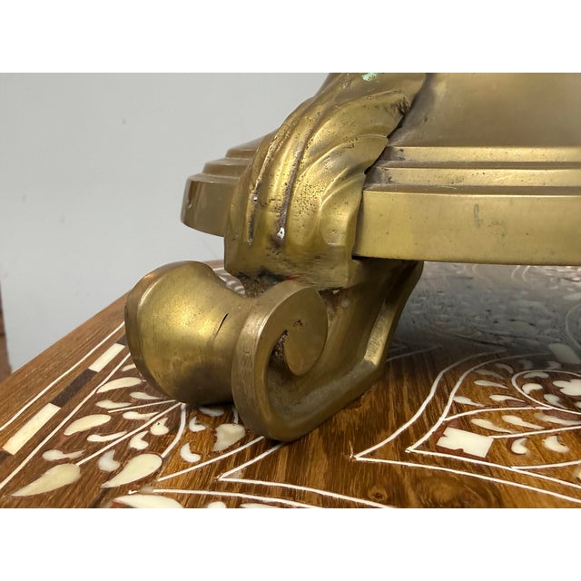 Hollywood Regency Vintage Brass Table Lamps, Pair For Sale In San Francisco - Image 6 of 11