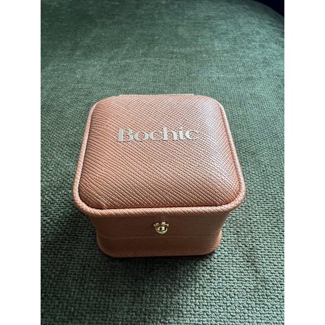 Orange Bochic "Orient" Orange Opal & Multi Peridot Cocktail Ring Set 18K Gold&Silver For Sale - Image 8 of 18