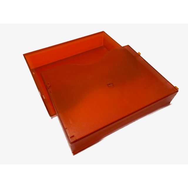 Vintage Orange Knoll Extra "Orchestra" Memo Trays by Hannah & Birsel - A Pair For Sale - Image 12 of 12