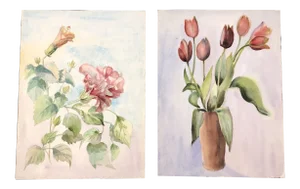 Gallery Wall Collection 2 Original Floral Watercolor Paintings