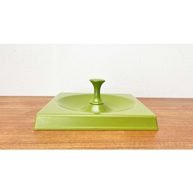 Mid-Century Modern Mid-Century Modern Space Age German Olive Green Quadro Wall Coat Rack by Jürgen Lange for Schönbuch, 1970s For Sale - Image 3 of 16