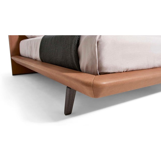 Acute Bed with Wood Bench and Nightstand by Rodolfo Dordoni for Cassina, Set of 3 For Sale - Image 11 of 18