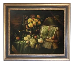 Massimo Reggiani, Italian Still Life, 2005, Oil on Canvas, Framed