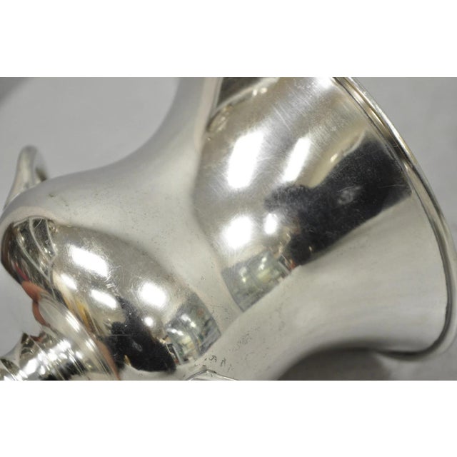 Vintage Leonard Small Silver Plated Trophy Cup Urn Champagne Chiller Ice Bucket For Sale - Image 12 of 15
