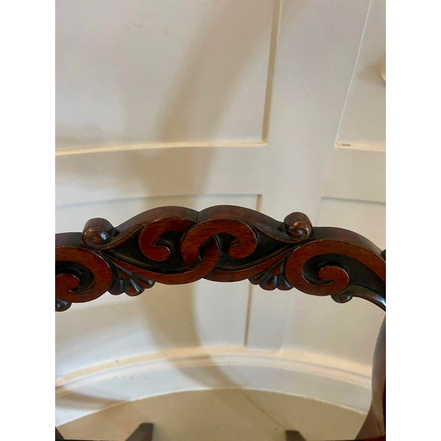 Antique Regency Carved Rosewood Dining Chairs, 1860, Set of 8 For Sale - Image 18 of 18