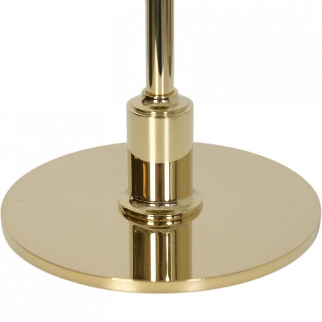 Vintage PH 3/2 Table Lamp with Green Shades by Poul Henningsen, 1920s For Sale - Image 4 of 10