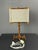 Beige Mid-Century Modern Scandinavian Pine Table Lamp with Square Fabric Shade, 1970s For Sale - Image 8 of 15