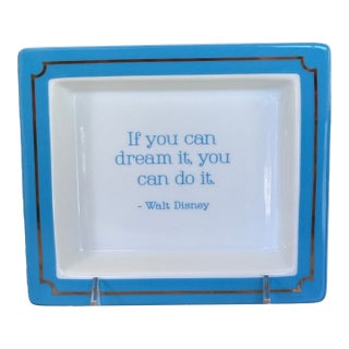 Walt Disney "If You Can Dream It You Can Do It" Trinket Tray For Sale