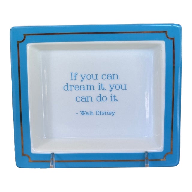Walt Disney "If You Can Dream It You Can Do It" Trinket Tray For Sale