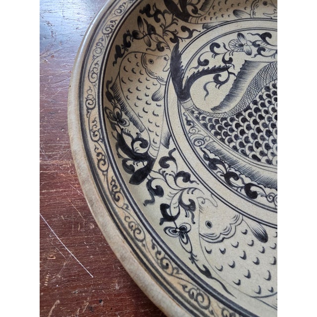 Ceramic Thai Stoneware Dish For Sale - Image 7 of 9