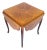 Rococo Style Mahogany and Rosewood Intarsia Side Table with Flaps, 1890s For Sale
