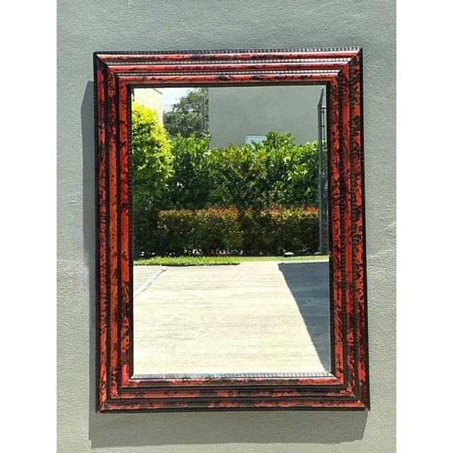 Vintage 19th Century Tortoiseshell and Ebonized Fruitwood Stacked Mirror For Sale - Image 11 of 18