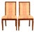 Baker Furniture Style Regency Carved Mahogany Dining Chairs, Pair For Sale