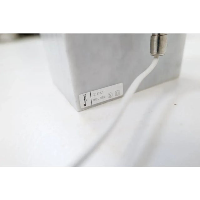 Mid-Century Marble & Steel Floor Lamps from Bergboms, 1970s, Sweden, Set of 2 For Sale - Image 10 of 13