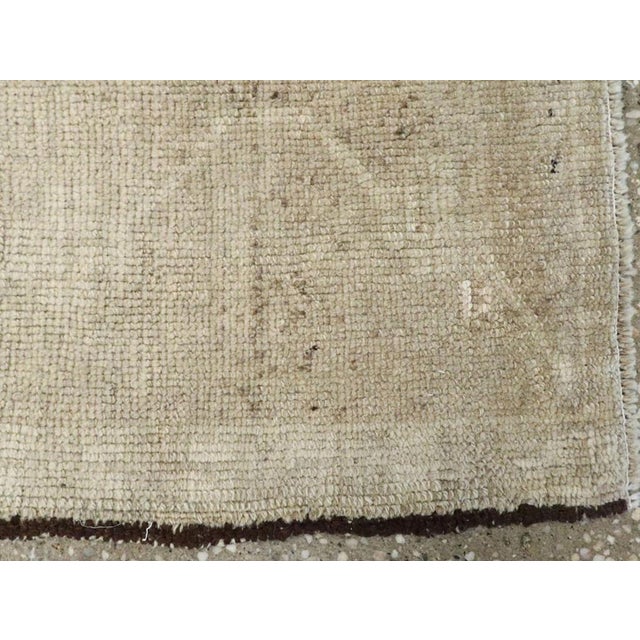 Galerie Shabab Collection Early 20th Century Turkish Oushak Throw Rug For Sale In New York - Image 6 of 7
