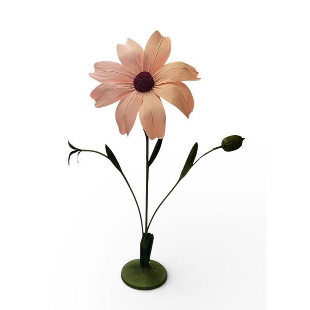 Magnificent Handcrafted Giant Crepe Paper Botanical Sculpture For Sale - Image 4 of 6