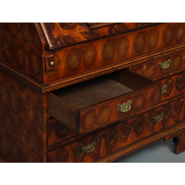 20th Century English Secretaire With Oyster Veneer For Sale - Image 17 of 18