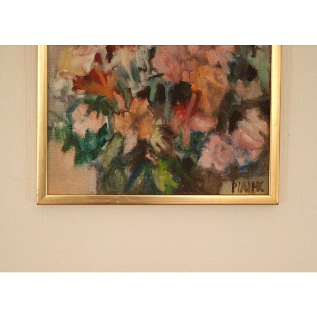 Pia H. Campbell, Bloom, 1950s, Oil on Canvas, Framed For Sale - Image 11 of 17