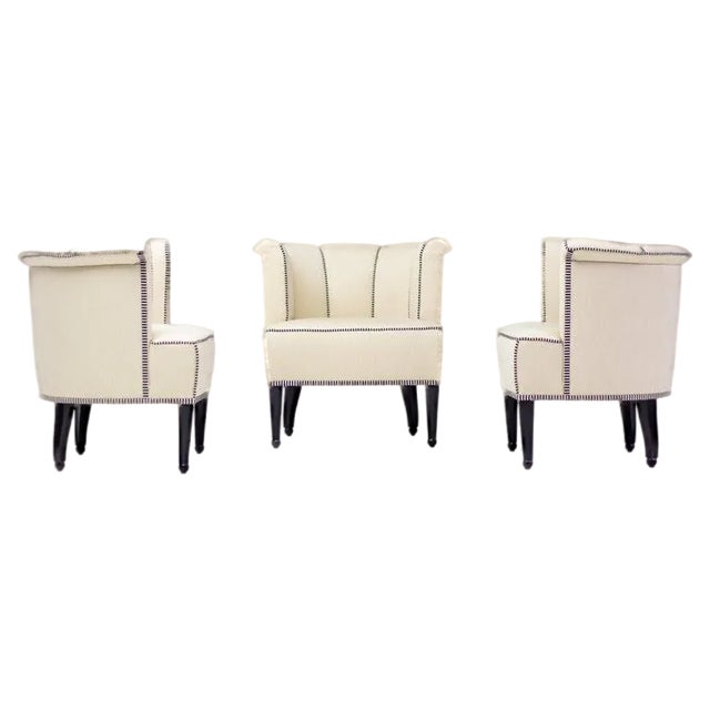 Allegasse Armchairs by Josef Hoffmann for Wittmann, Set of 3 For Sale