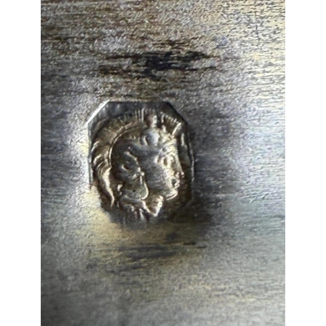 French Hand-Blown Crystal Vase with Silver Mounts and Minerva Mark, 1890s For Sale - Image 9 of 11