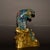 Late 19th Century Cloisonné Enamel Tiger Statue on Gilt Base, 1.6kg For Sale In Los Angeles - Image 6 of 9