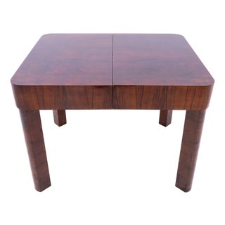 Art Deco Walnut Table by Jindřich Halabala, 1930s For Sale