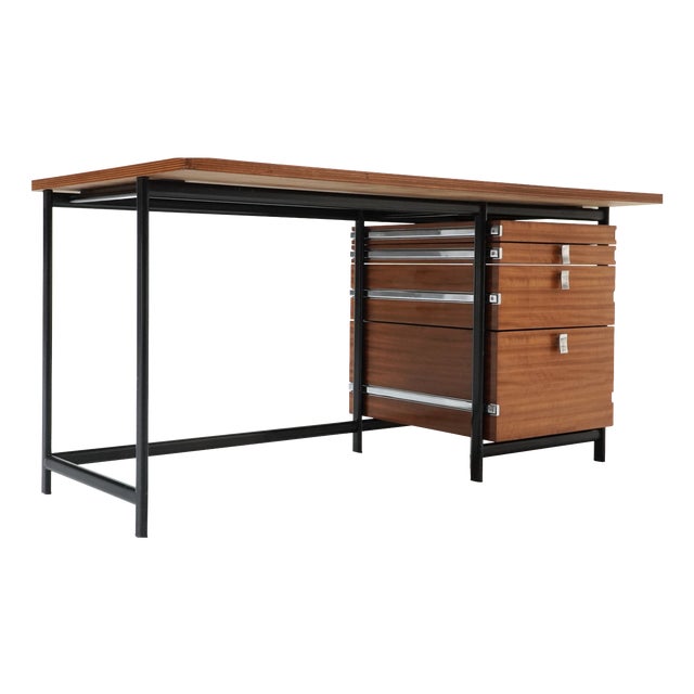 Vintage Writing Desk by Jules Wabbes for Mobilier Universel, Belgium, 1960s For Sale