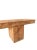 Brown Solid Teak Wood Sculptural Bench, Modern Organic For Sale - Image 8 of 8