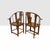 Pair Fine Antique Carved Chinese Horseshoe Lounge Chairs For Sale - Image 10 of 12
