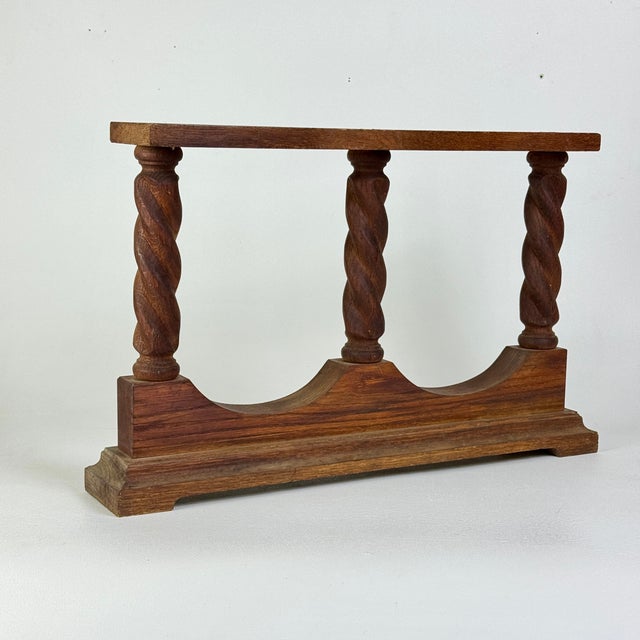 Vintage Wood Sculptural Decorative Object With Turned Columns in a Stage Design For Sale In New York - Image 6 of 9
