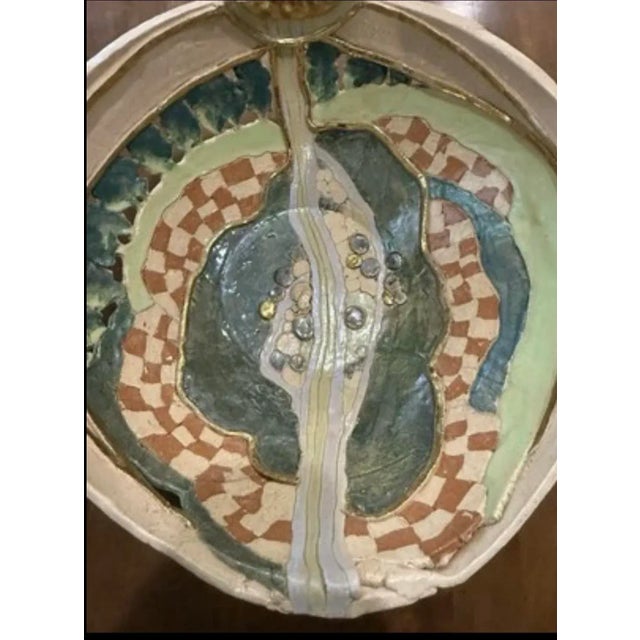 Large Handbuilt Studio Pottery Bowl by Karen Kappell – Sculptural Abstract Ceramic Art For Sale - Image 4 of 12