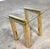 Brass 1970s Modern Brass Plated “Z” End or Side Table Base—Karl Springer Style For Sale - Image 8 of 12