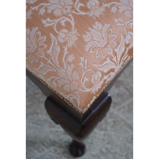 Cherry Queen Anne Window Bench For Sale - Image 4 of 12