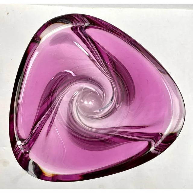 Vintage Belgian Crystal Vase by Val Saint Lambert, 1950s For Sale - Image 8 of 12