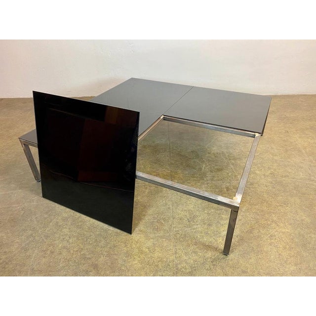 Large Handmade Coffee Table in Glass and Aluminum For Sale - Image 15 of 18