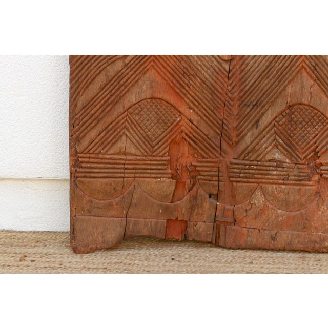 Antique Uke Carve Solar Disk Igbo Door For Sale - Image 4 of 10