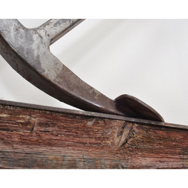 British Crown & Anchor Iron Hanging Tavern or Pub Sign For Sale - Image 15 of 18
